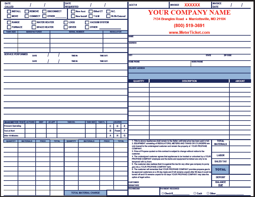 Propane Invoice – American Business Forms & Envelopes