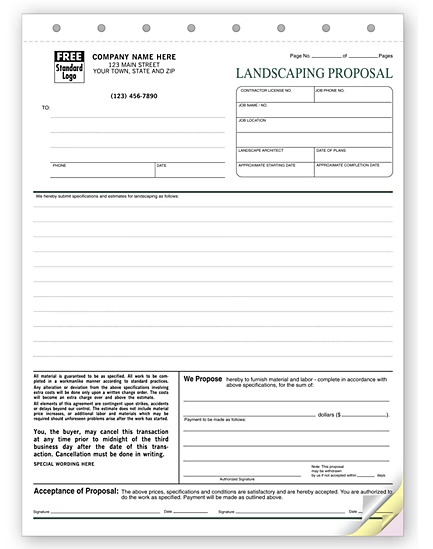 Landscape and Lawn Proposal # 5568 – American Business Forms & Envelopes