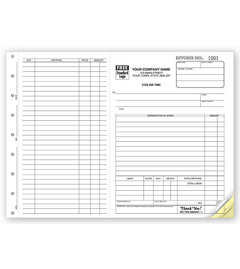 Job Invoice 6545 – American Business Forms & Envelopes