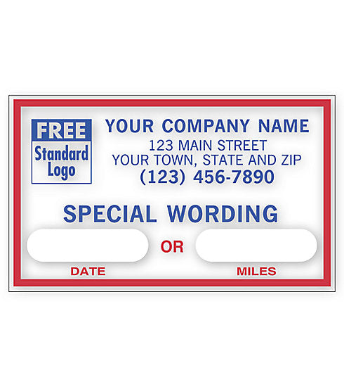 Static Cling Service Label - Custom Message Here #1690 – American ...