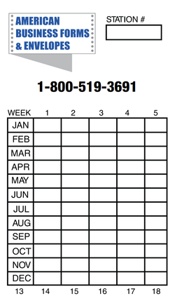 Punch Cards for Rodent Stations-  Sintra-Plastic Material 3.5 x 2 inch