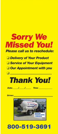 Door Hanger - Full Color - Sorry We Missed You