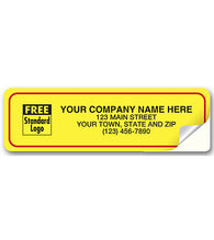 Plumbing Service Labels - Yellow Vinyl (Indoor & Outdoor) WIL2Y