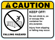 Falling Hazard Decals