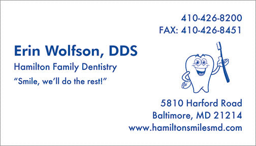 Dentist Business Cards – American Business Forms & Envelopes